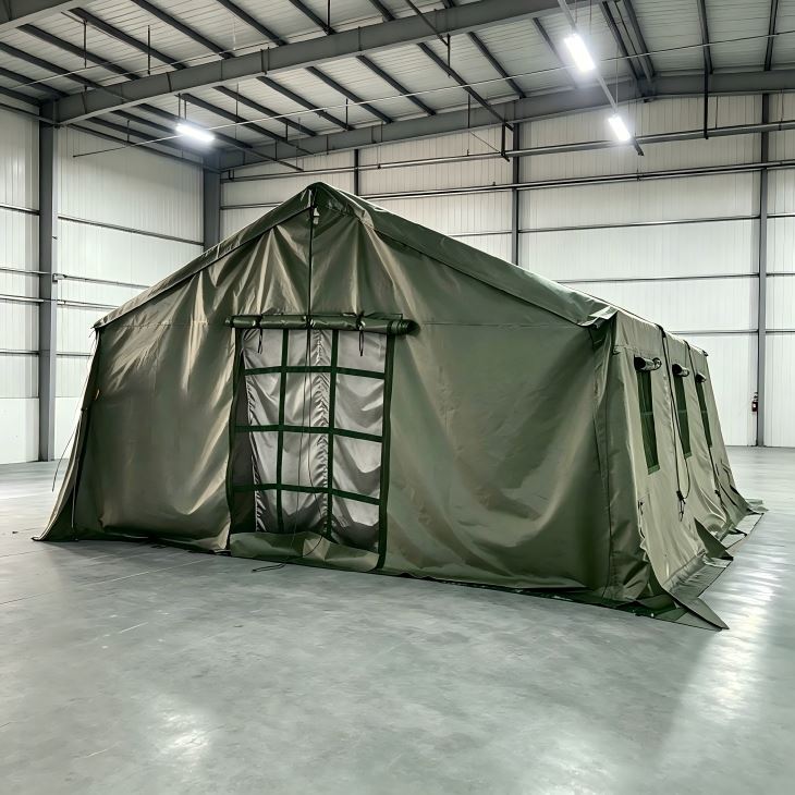 Saddle Tent - 5.5×7M Metal Frame Shelter for Field Operations